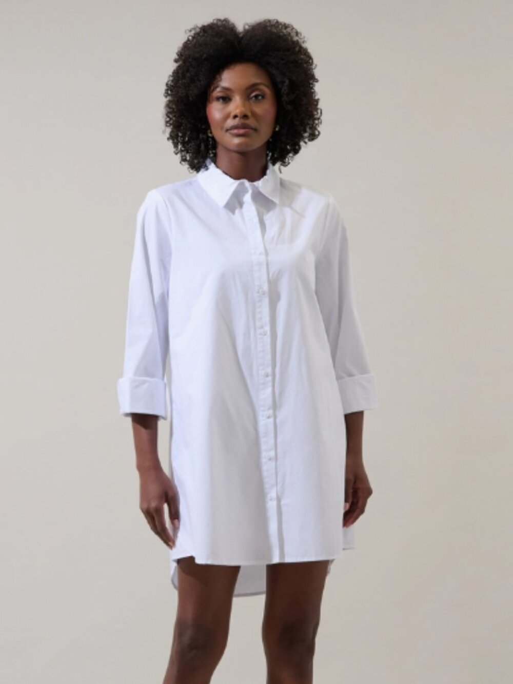 NWT SUGARLIPS KAIRA WHITE SHIRT DRESS